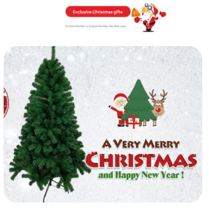 Lush Artificial Christmas Tree - Premium Green PVC Holiday Pine with Stand(120-240T) - Image 2