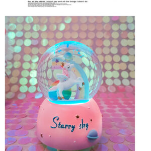 Enchanting Unicorn Snow Globe Music Box - Magical Starry Sky Musical Gift for Girls - Image 4