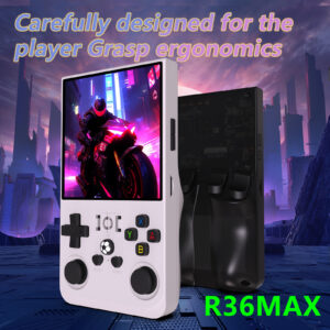 R36MAX Handheld Retro Game Console - 4.0 IPS Screen Open Source Linux 4000mAh Battery 30+ Emulators(black)",1000" - Image 1