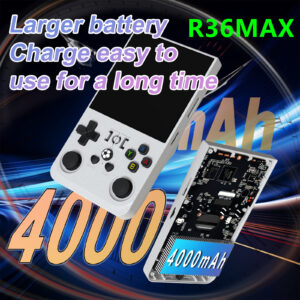 R36MAX Handheld Retro Game Console - 4.0 IPS Screen Open Source Linux 4000mAh Battery 30+ Emulators(blue)",1000" - Image 3