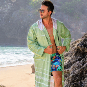Personalized Hooded Bathrobe Ares - Image 1
