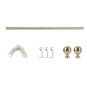 Marlow Curtain Rod Steel Quiet Rail Pole Set - Image 1