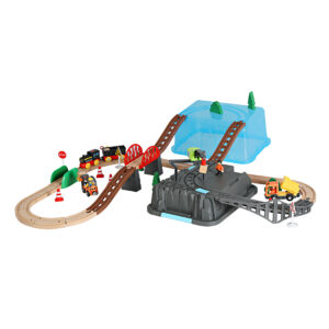 Bopeep Toy Train Set Track DIY Wooden - Image 1