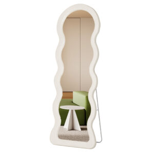 Flannel Wavy Framed Full Length Mirror - Image 1