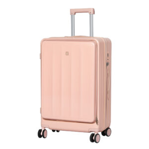 Slimbridge 26" Luggage Trolley Travel Hard Pink - Image 1