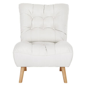 Levede Lounge Accent Chair Sofa Recliner Cream - Image 2