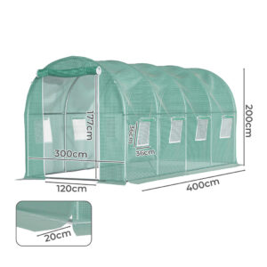 Lambu Greenhouse Walk-In Green House Shed 4M - Image 3