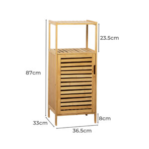Levede Bathroom Bamboo Storage Cabinet Natural - Image 3