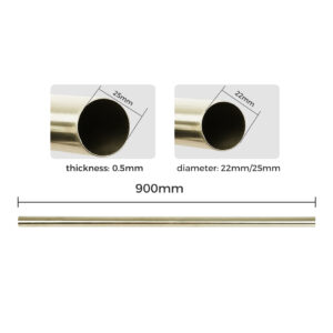 Marlow Curtain Rod Steel Quiet Rail Pole Set - Image 3