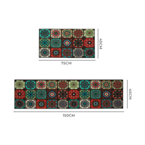 Marlow 2x Kitchen Mat Floor Rugs Area 45x150cm - Image 3