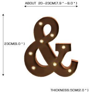 LED Metal Letter Lights Free Standing - Image 3