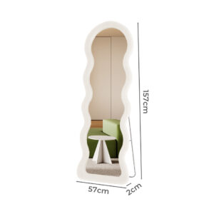 Flannel Wavy Framed Full Length Mirror - Image 3