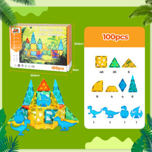 Bopeep Kids Magnetic Tiles Blocks - Image 3
