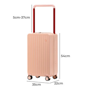 Slimbridge 20" Luggage Wide Handle TSA Lock Pink - Image 3