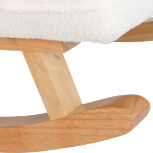 Levede Fleece Rocking Chair with footstool - Image 5