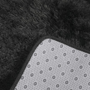 Marlow Floor Rug Shaggy Rugs Soft Large Black 160x230cm - Image 5