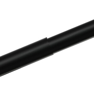 Marlow Black Curtain Rod Steel Quiet Rail Pole Pommel Set Extendable - Image 6