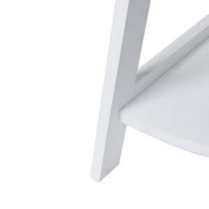 Levede 5 Tier Corner Shelf Wooden Storage White - Image 6