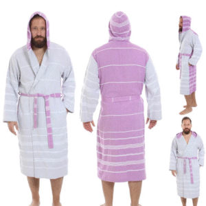 Personalized Hooded Bathrobe Ares - Image 4